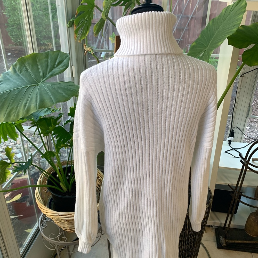 ANRABESS Oversized Sweaters Dress for Women Turtleneck Batwing Sleeve - Picture 10 of 13